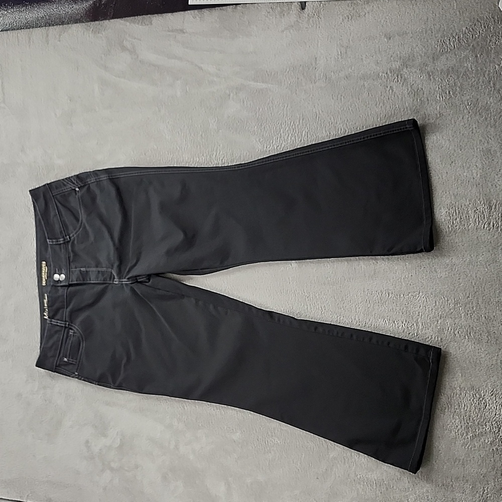 Denver Hayes Jeans Women's Size 14/30 Curve Tech Mia Mid Rise Black Flare